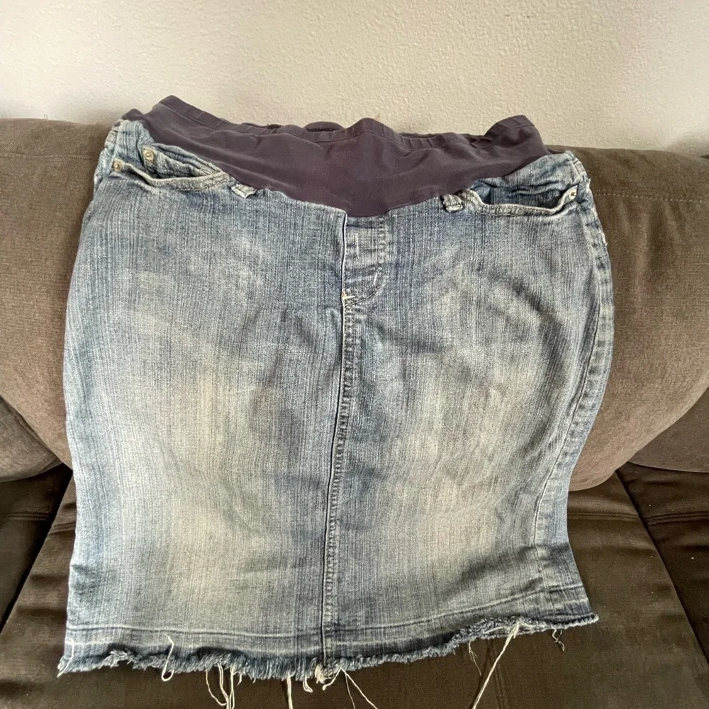 Maternity Jean skirt